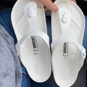 White Birkenstock Sandals